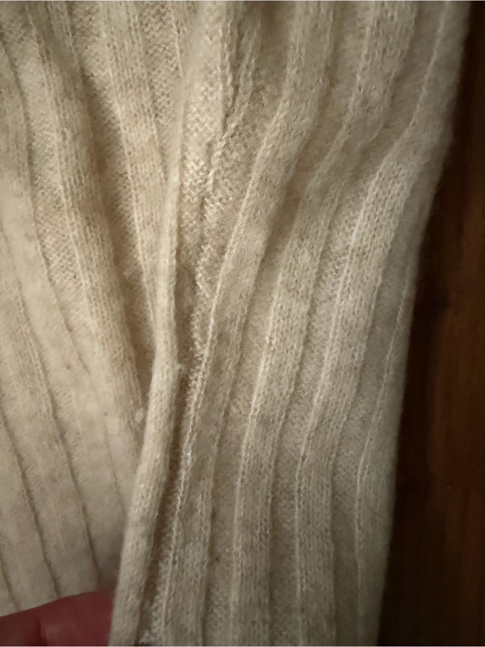 NAADAM Cream Ribbed cashmere Crewneck Sweater - Picture 3 of 3